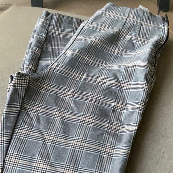 Zara Side Zip Plaid Leggings - Picture 1 of 4